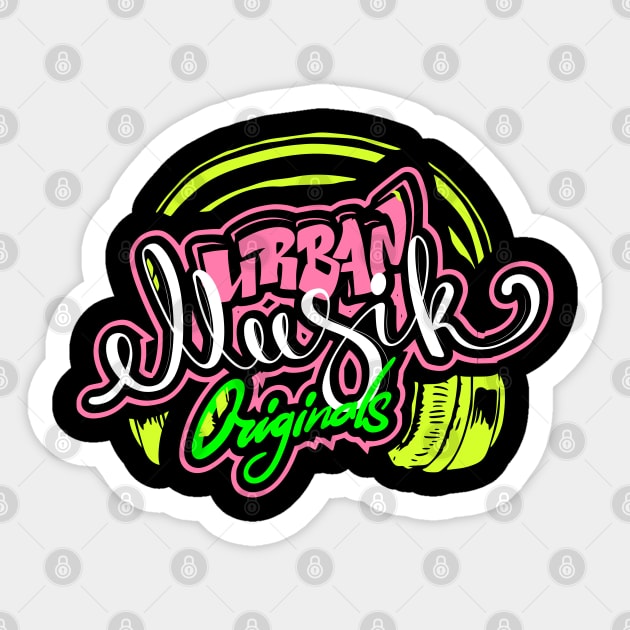 Urban Culture graffiti music streetwear skate rap attitude Sticker by SpaceWiz95